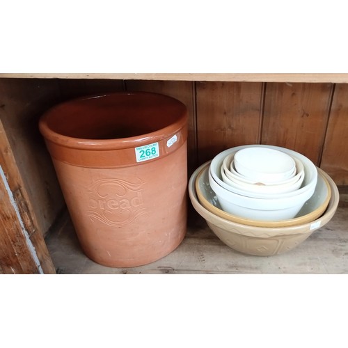 268 - Vintage kitchen mixing bowls