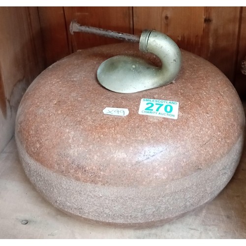 270 - Vintage curling stone