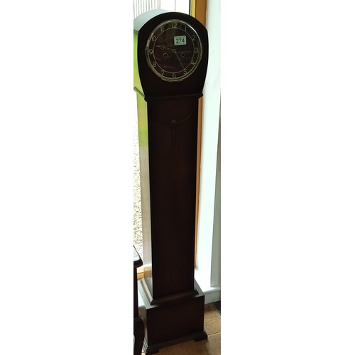 274 - Grand daughter clock by Smiths Enfield