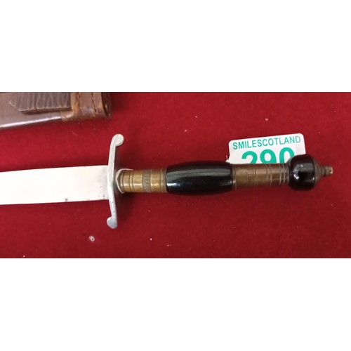 290 - Vintage Highlife dagger with sheath