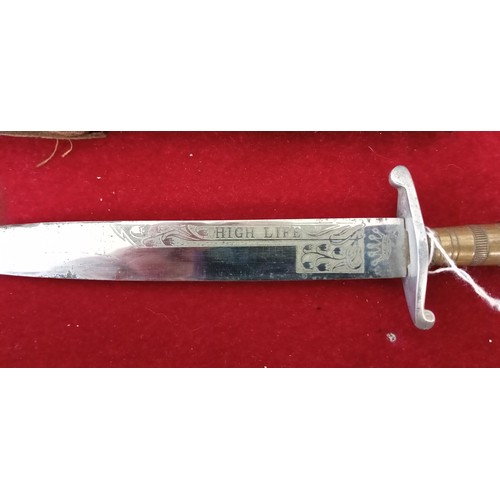 290 - Vintage Highlife dagger with sheath