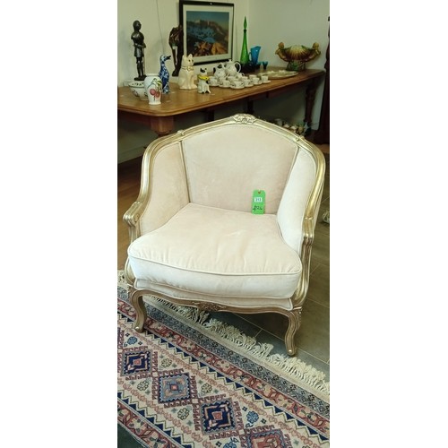 313 - Ornate wide boy chair