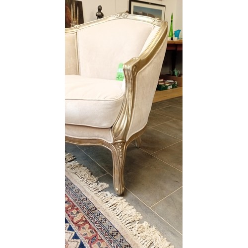 313 - Ornate wide boy chair