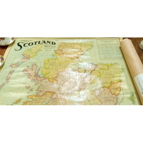 322 - Vintage map of Scotland by The Scarborough Company