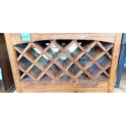 332 - Wine rack with 3 drawers