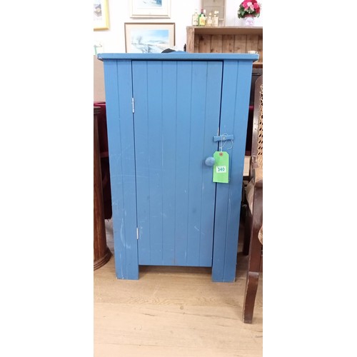 340 - Painted pine half cupboard