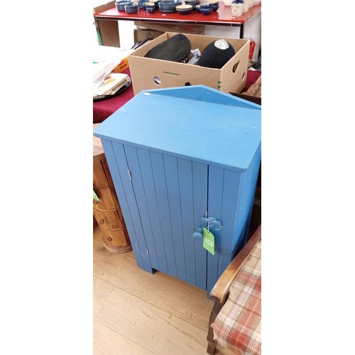 340 - Painted pine half cupboard