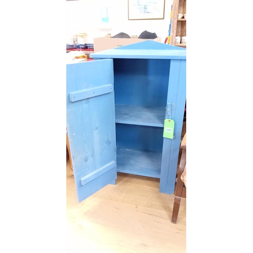 340 - Painted pine half cupboard