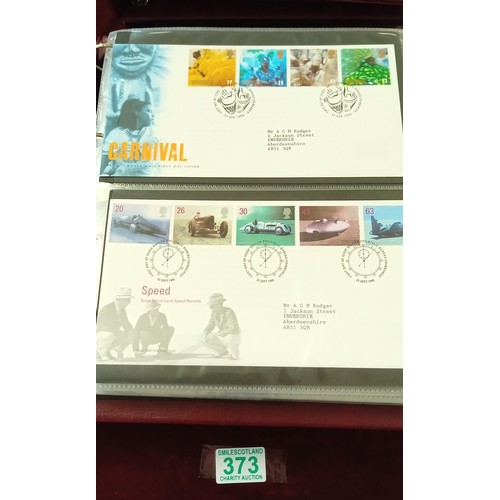 373 - 4 albums of Royal Mail first day covers