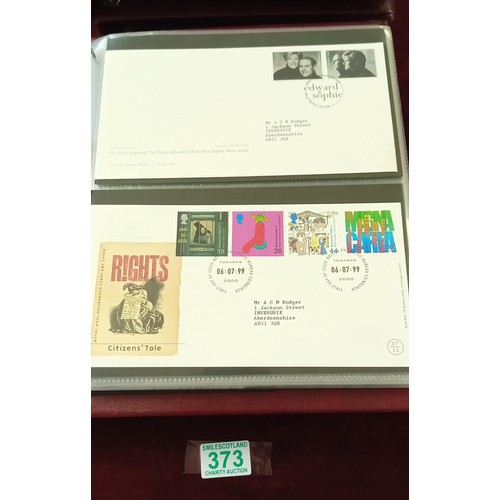 373 - 4 albums of Royal Mail first day covers