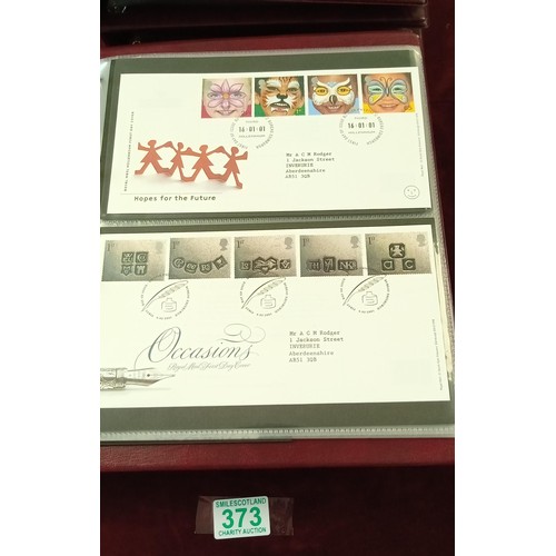 373 - 4 albums of Royal Mail first day covers