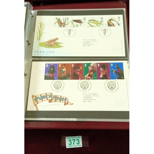 373 - 4 albums of Royal Mail first day covers