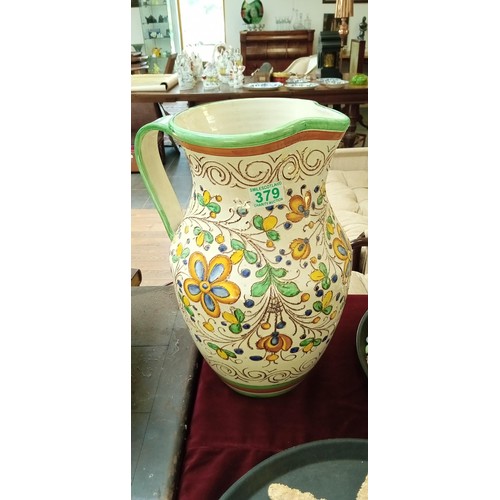 379 - Very large pottery jug made in Italy