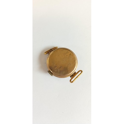 31 - 375 9 ct gold vintage watch total weight 8g approx.