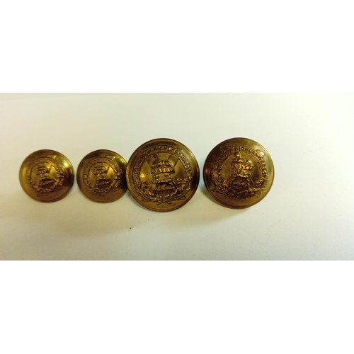 73 - 2 Large & 2 small Gordon Highlanders Egypt India dress buttons