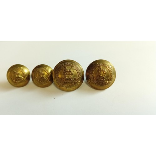 73 - 2 Large & 2 small Gordon Highlanders Egypt India dress buttons