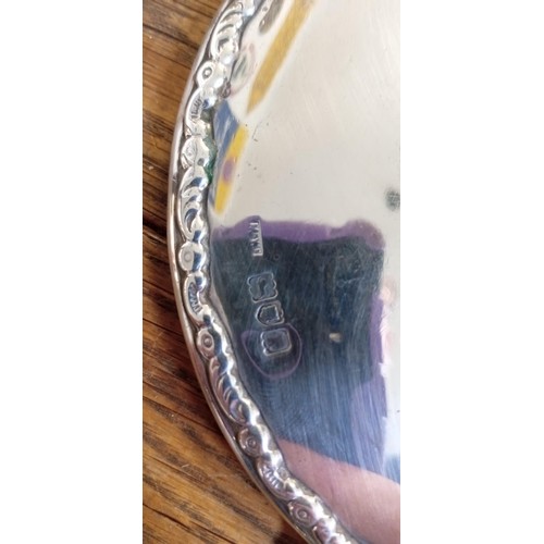 94 - Hallmarked silver hand mirror Assay London 1905 Mappin & Webb