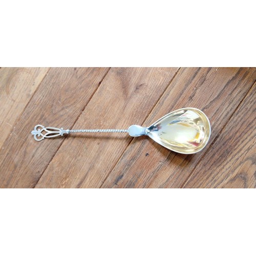 97 - Danish silver anniversary spoon P Hertz 1901