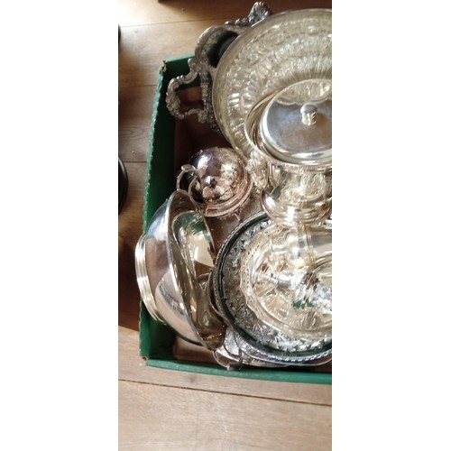 21 - Large selection of silver-plated ware