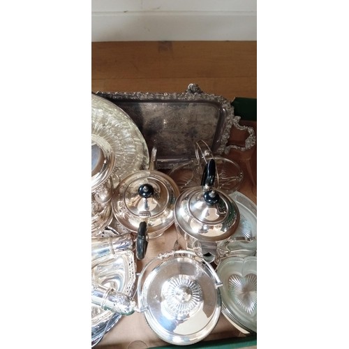 21 - Large selection of silver-plated ware