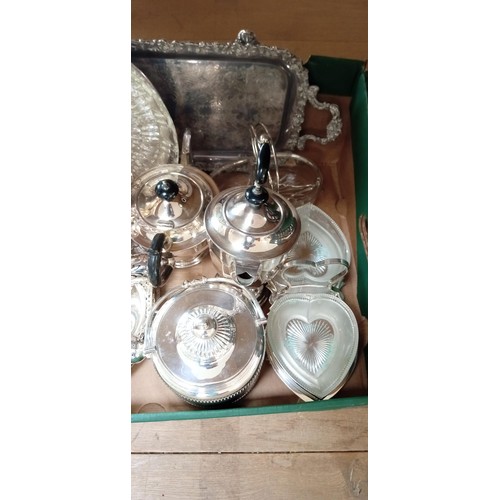 21 - Large selection of silver-plated ware