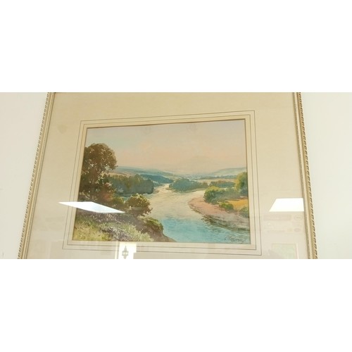 27 - Pair of original watercolours by G Trevor 'Old Brig of Dee Invercauld' & other unnamed