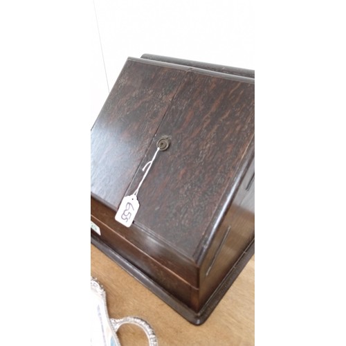 29 - Antique Sampson Mordan stationery cabinet