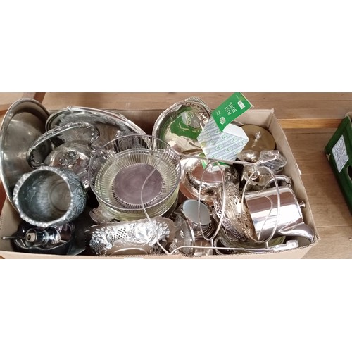 35 - Large selection of silver-plated ware