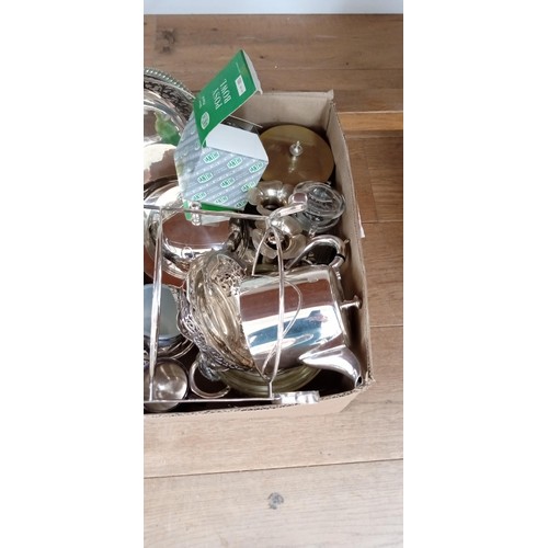 35 - Large selection of silver-plated ware