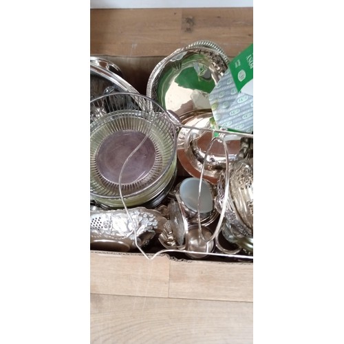 35 - Large selection of silver-plated ware