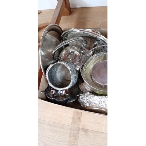 35 - Large selection of silver-plated ware