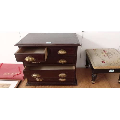 59 - Victorian Style miniature chest of drawers