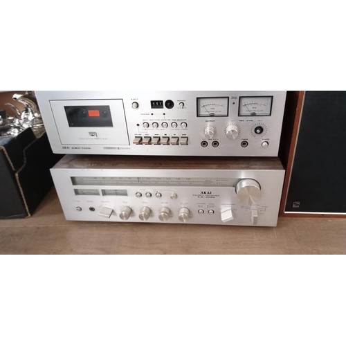 70 - Akai music centre and speakers