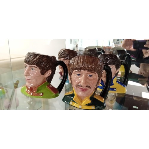 94 - The Beatles Royal Doulton 1984 Toby Jug set complete, in excellent condition