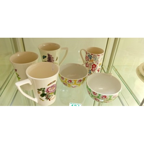 124 - 3 Cath Kidston cups & 3 Port Merion mugs