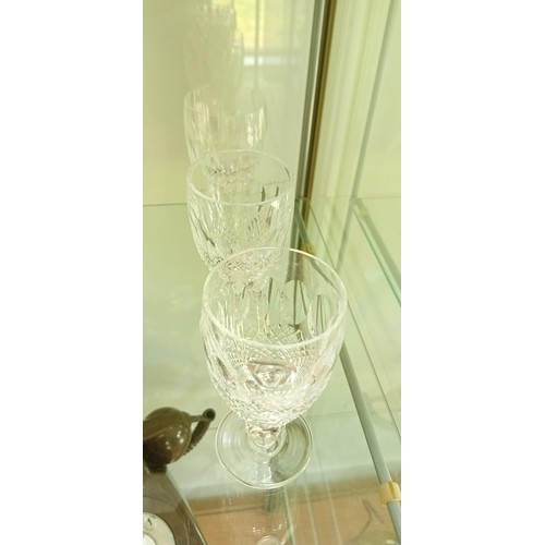 127 - Waterford crystal glasses Colleen pattern