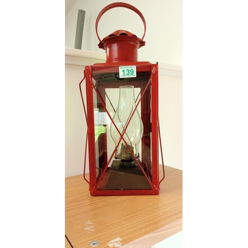 139 - Excellent condition storm lamp