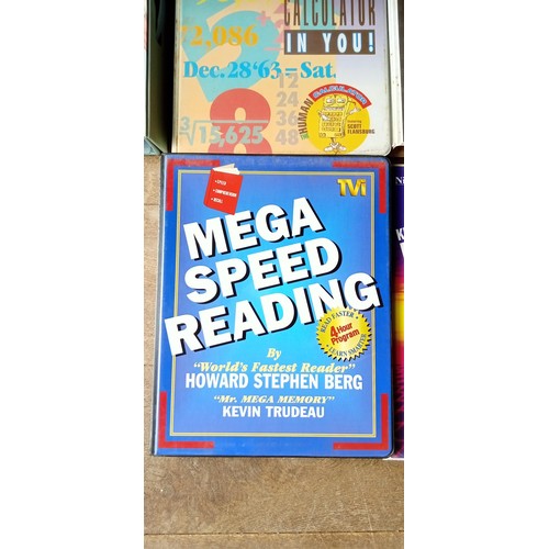 150 - Vintage super rapid reading programme, human calculator cassette sets, and more