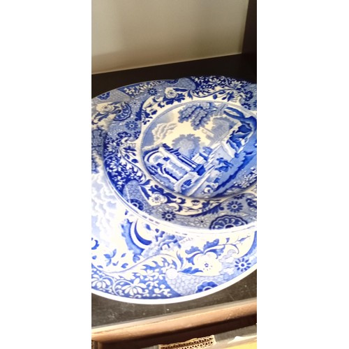 171 - Plates inc. tractors and Spode