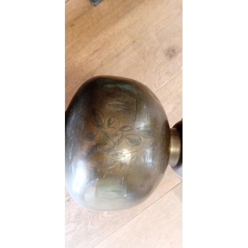 174 - Brass / Copper Oriental handles vase