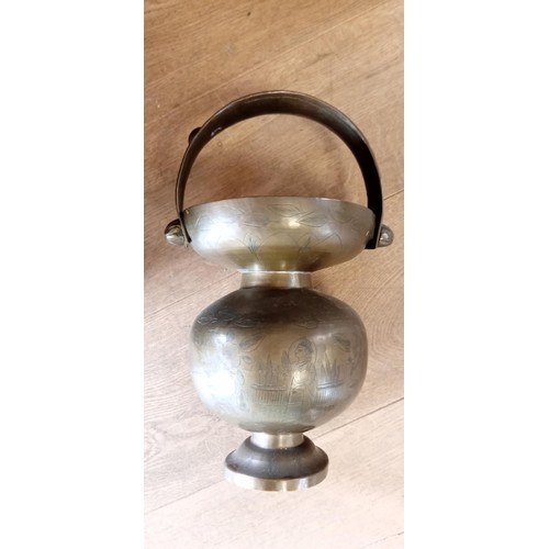 174 - Brass / Copper Oriental handles vase