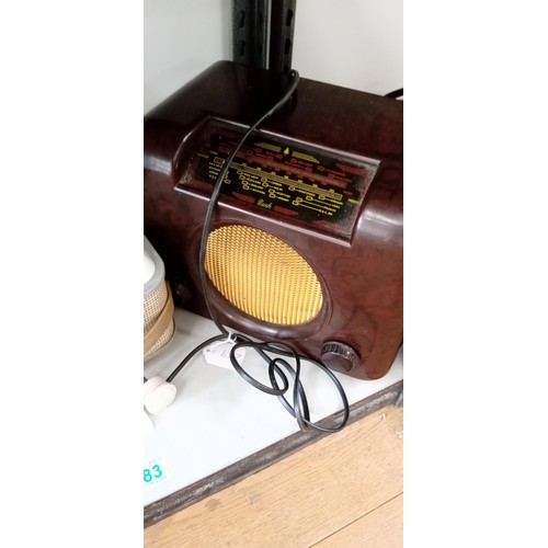 183 - Grundig reel recorder & Bush Bakelite radio