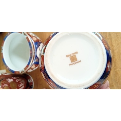 32 - Gold Imari pottery hand painted in Japan