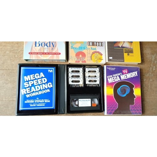 150 - Vintage super rapid reading programme, human calculator cassette sets, and more