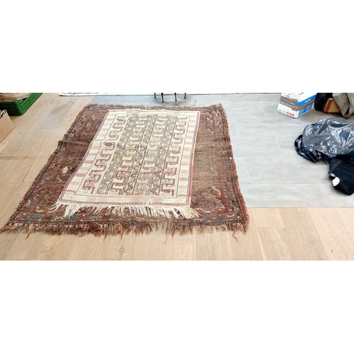 273A - Vintage handmade Turkish Kilim floor rug 170 x 155cm approx. Vintage Turkish rug 145 x 95cm approx.