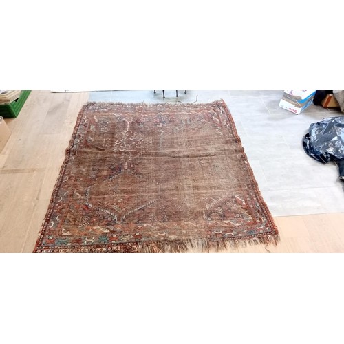 273A - Vintage handmade Turkish Kilim floor rug 170 x 155cm approx. Vintage Turkish rug 145 x 95cm approx.