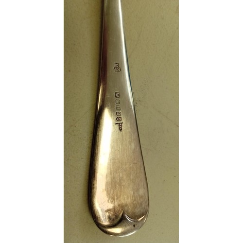 89 - 2 Silver plated ladles, 1 by Walker & Hall.