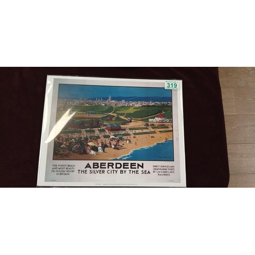 319 - Retro Aberdeen 'Silver City By The Sea' poster