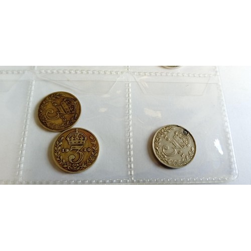 33 - 27 George V & Queen Victoria silver three pences