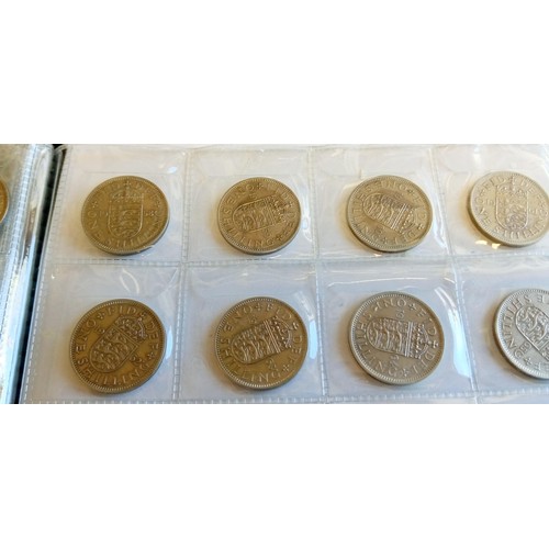 34 - Mixture of silver and non silver shillings